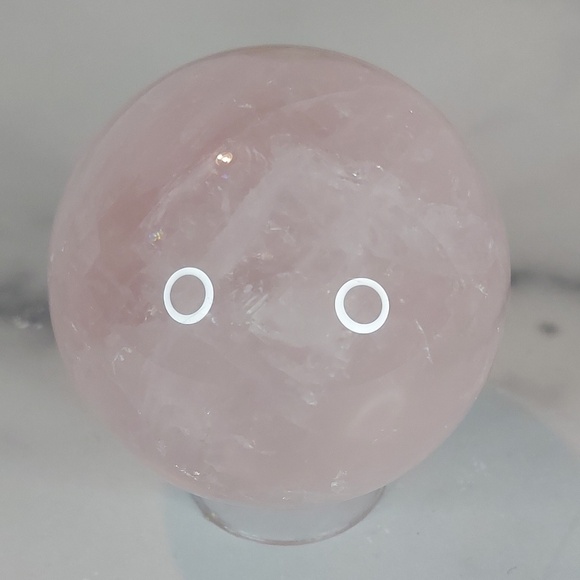 Rose Quartz Sphere | Unconditional Love • Heart Healing • Compassionate Energy - Picture 5 of 5